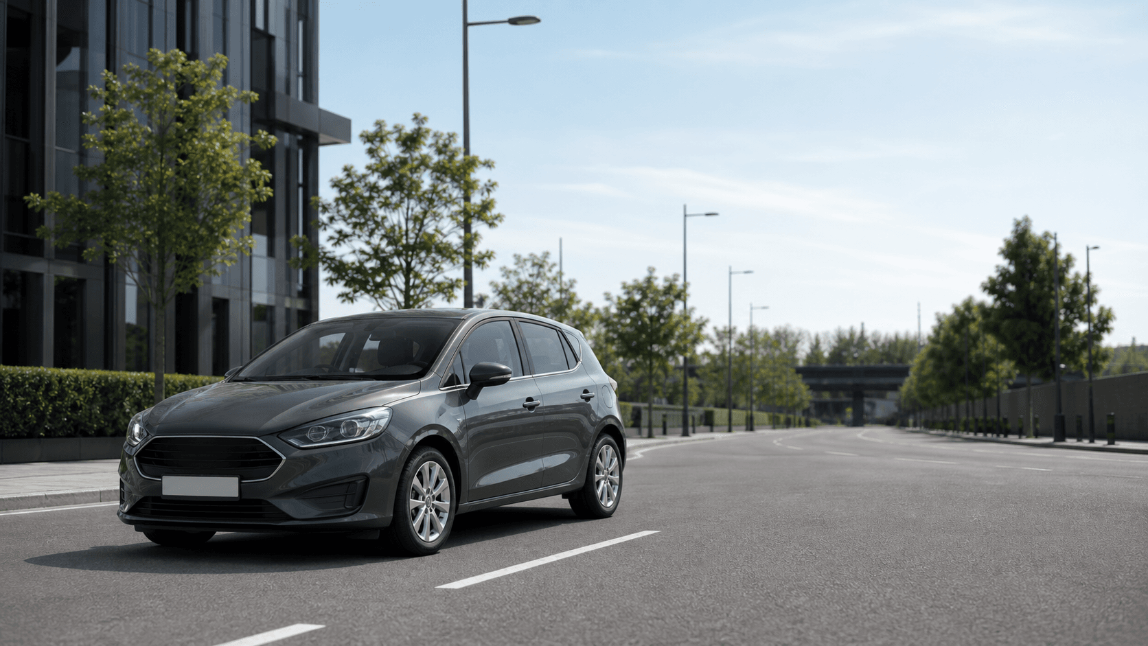 Compact hire car ready for practical travel around Ilkeston