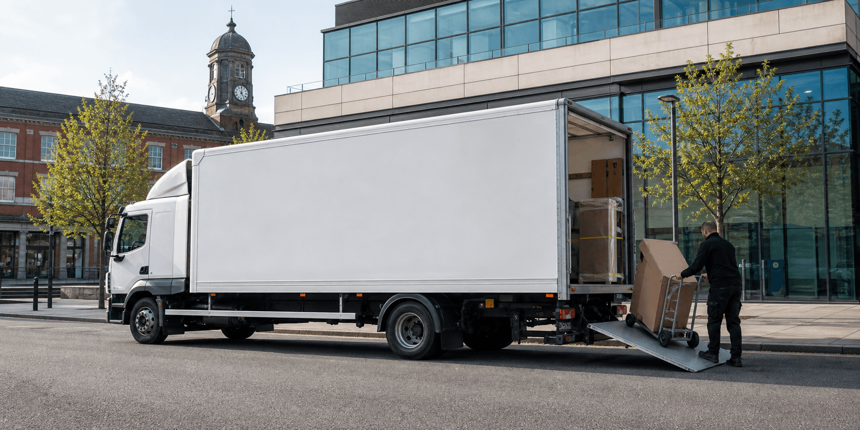 Self-drive truck available for heavier transport in Derby